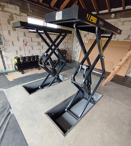 Installing the BD-S4 lifting mechanisms